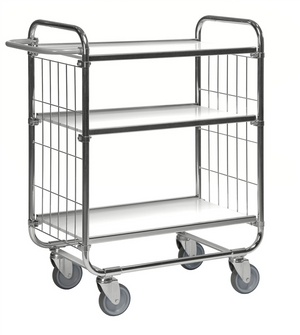 Regalwagen der Serie 8000 – elektrogalvanisiert – Tragfähigkeit 250 kg (1395 × 470 × 1120 mm)
