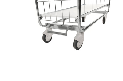 Series 8000 Shelving Trolley – Electrogalvanised Flex Cart with Central Lock – 250 kg Capacity (1395 × 470 × 1120 mm)