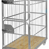 Heavy Duty Roll Container with Wooden Base – 2 Door Galvanised Roll Cage | 800kg Load Capacity