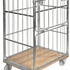 Roll Container with Wooden Base and Half Gate – Galvanised Roll Cage | 500kg Capacity