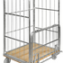 Roll Container with Wooden Base – Half-Drop Gate Roll Cage | 500kg Load Capacity