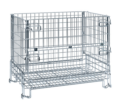 Electrogalvanized Wire Basket – Foldable & Stackable – 1200 × 800 × 980 mm – 1000 kg Load