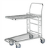 Stackable Shop Trolley with Adjustable Upper Shelf – 300kg Load Capacity