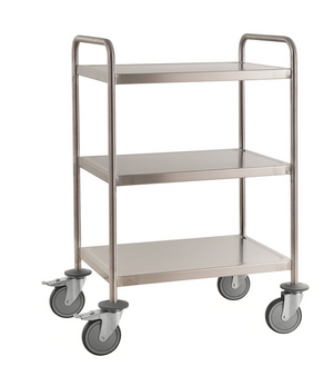 Vollständig verschweißter Wagen aus Edelstahl – 3 Ebenen – C3 (AISI 304) – 1075×575×1010 mm
