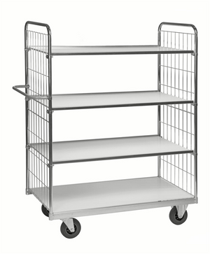 Regalwagen der Serie 9000 – Elektroverzinkt – 300-kg Tragfähigkeit (1390 × 650 × 1695 mm)