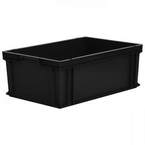 Recycelte 43,8-Liter-Euro-Stapelbox – Solide Seiten & Boden mit Handgriffen