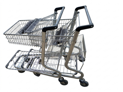 MUC300 Flatbed Trolley with 2 Baskets and Child Seat, 34L Capacity