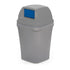 100 Litre Swing Top Bin – MDPE Waste & Recycling Bin with Drop-On Lid