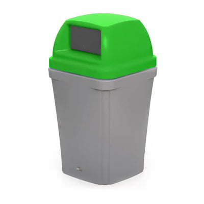 100 Litre Swing Top Bin – MDPE Waste & Recycling Bin with Drop-On Lid