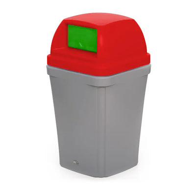 100 Litre Swing Top Bin – MDPE Waste & Recycling Bin with Drop-On Lid