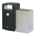 110 Litre External Hood Top Bin – Lockable MDPE Waste & Recycling Bin with Liner