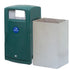 110 Litre External Hood Top Bin – Lockable MDPE Waste & Recycling Bin with Liner