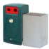 110 Litre External Bottle & Can Recycling Bin – Lockable MDPE Recycling Unit with Liner