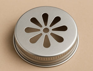70mm Silver Multi-Hole Flower Mason Cap