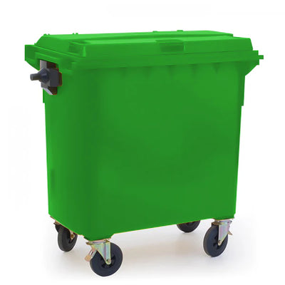 750 Litre Wheeled Waste Bin – Heavy Duty HDPE Wheelie Bin with Castors