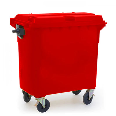 750 Litre Wheeled Waste Bin – Heavy Duty HDPE Wheelie Bin with Castors