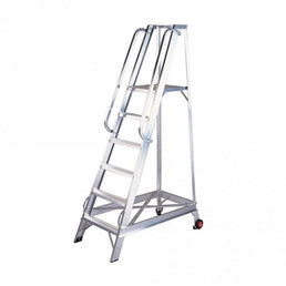 Aluminium Mobile Warehouse Steps – 5 to 8 Tread