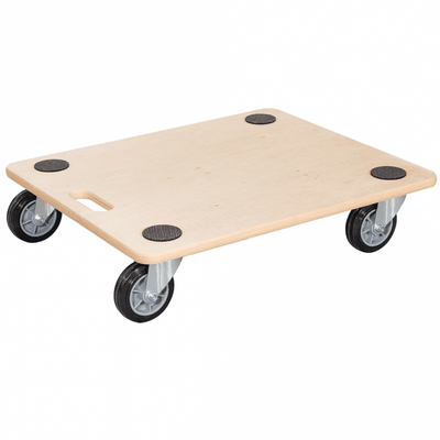 Anti Slip Wooden Dolly - 400kg Load Capacity