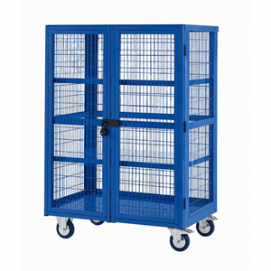 Boxwell Heavy Duty Shelf Truck with Doors 1355 x 900 x 600mm 500kg Capacity