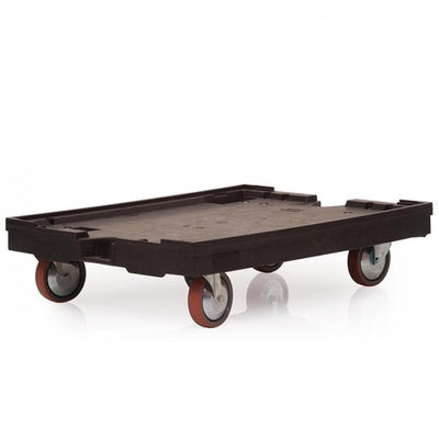 Heavy Duty Euro Container Dolly, 800 x 600mm Polypropylene Stacking Box Dolly