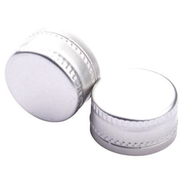 28×15mm Silver Aluminium ROPP Cap – Tamper-Evident Bottle Closure