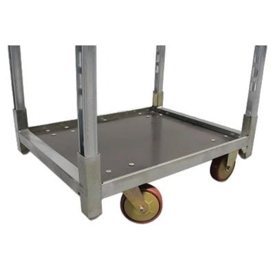 Danish Plant Trolley with 3 Adjustable Shelves – 715x565x1250mm, Galvanized Steel Frame