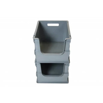 Euro-Kommissionierbox aus Kunststoff – 400 x 300 x 235 mm – 20 l Fassungsvermögen – offener Zugang von vorne