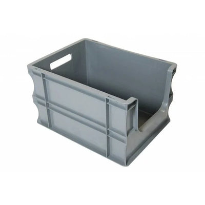 Euro-Kommissionierbox aus Kunststoff – 400 x 300 x 235 mm – 20 l Fassungsvermögen – offener Zugang von vorne