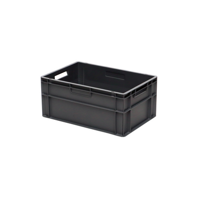 Euro Plastic Stacking Box – 600x400x270mm – 52L – Closed Walls & Base
