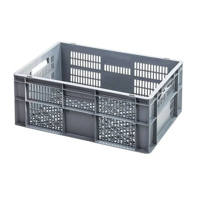 Euro Plastic Stacking Box – 600x400x240mm – 47L – Perforated – Lightweight