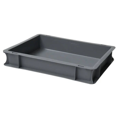 Euro Plastic Stacking Tray – 400x300x70mm – 6L Capacity – Closed Base and Sides