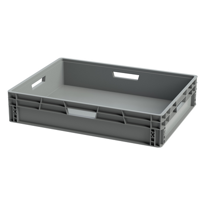 Euro Plastic Stacking Tray – 800x600x170mm – 68 Litres – 4 Handles