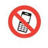 Floor Marker Graphic Sign - No Mobile Phones Warning Symbol
