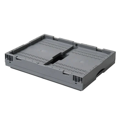 Folding Plastic Crate With Lid – 396x297x214mm – 18L – Closed Sides & Base