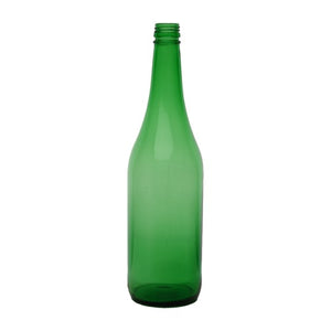 750 ml Grün geneigte Hals Glas-Mineralwasserflasche – Premium-Glasflasche