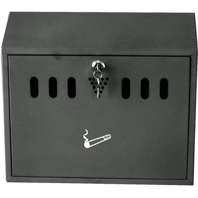 Grey Wall Mounted Cigarette Litter Bin - 3 Litre Capacity