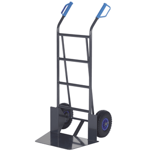Heavy Duty Steel Wide Sack Truck with Puncture Proof Wheels, 300kg Capacity, 650 x 590 x 1205mm
