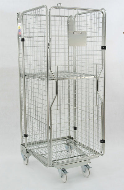 Folding Logistics Container KLS-3 – 700 x 800 x 1900mm | Nestable Roll Container | 450kg Capacity
