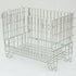 Folding Mesh Container 800 x 600 x 680mm – Stackable Wire Container | 400kg Capacity