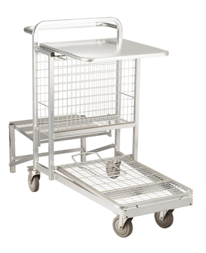 Merchandising Step Stock Picking Trolley – 213L Capacity, 213kg Load