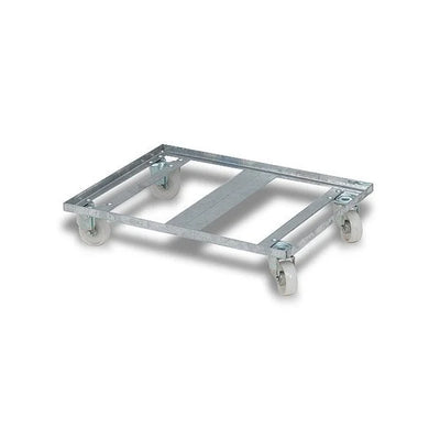 Metallwagen – 773 x 577 mm – offener Boden, 500 kg Tragkraft, für nestbare Kisten
