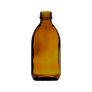 250ml Bernsteinfarbene medizinische Rundflasche – UV-schutzende Glasflasche