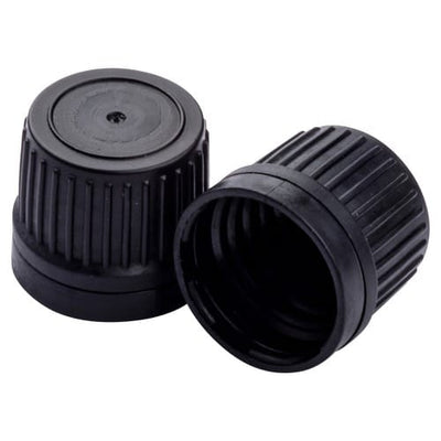 Schwarze Pipettenkappe DIN18 – 18mm Flaschenverschluss