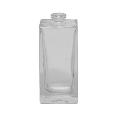 50 ml Quadratische klare Glasflasche – Weiße Flint Kosmetik- & Diffuserflasche