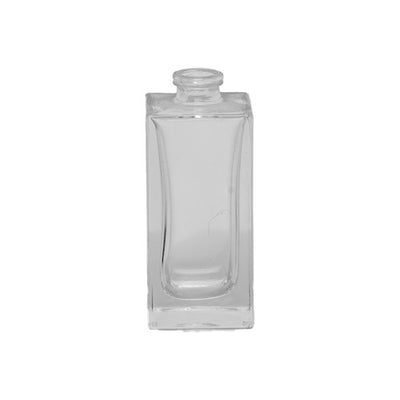 30 ml quadratische klare Kosmetikflasche – weiße Flint-Glasflasche