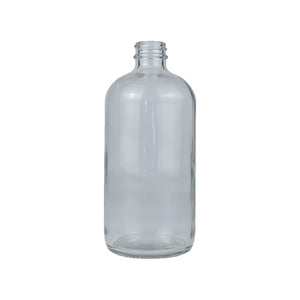 480 ml Klare Boston-Rundflasche – Weiße Flint-Glasflasche für Pharmazeutika & Kosmetika