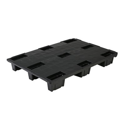 Plastic Pallet 1200x1000x150mm Closed Deck Raised Edge 1200kg Load