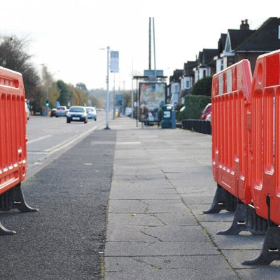 Pedestrian Safety Crowd Control Plastic Gate Barrier, 2000 x 1000 mm