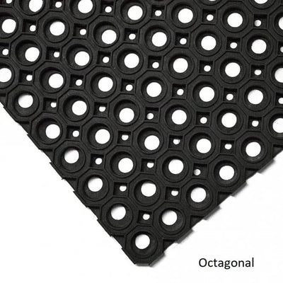 Heavy-Duty Rubber Ringmat Outdoor Entrance Matting