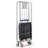 2-Sided Nestable Roll Container 804x680x1695mm – Folding Base, 500kg Capacity